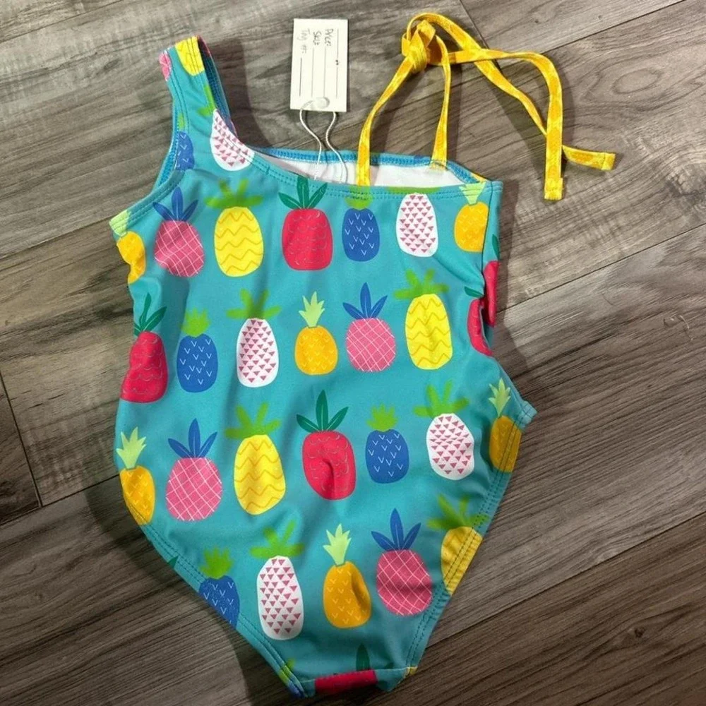 New Pete & Lucy Pineapple One Piece Swimsuit Size‎ 3